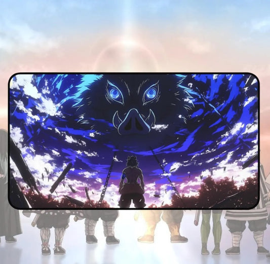 Anime Demon Slayer Inosuke Desk Mat, Mouse Pad, Choose Size