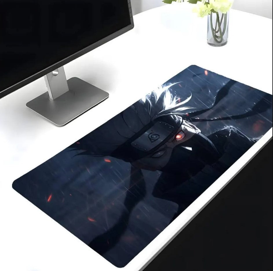 Anime Desk Pad – Kakashi Hatake Mouse Pad Large Gaming Desk Mat Extended Keyboard Mat Anime Office & Study Decor, Choose Size