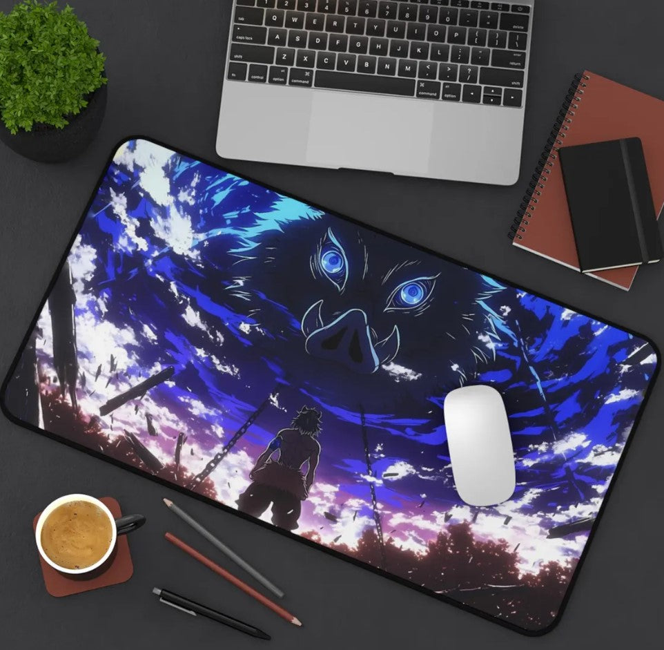Anime Demon Slayer Inosuke Desk Mat, Mouse Pad, Choose Size