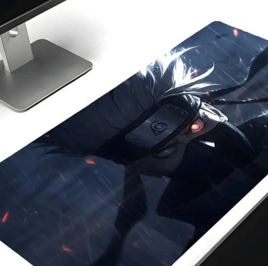 Anime Desk Pad – Kakashi Hatake Mouse Pad Large Gaming Desk Mat Extended Keyboard Mat Anime Office & Study Decor, Choose Size
