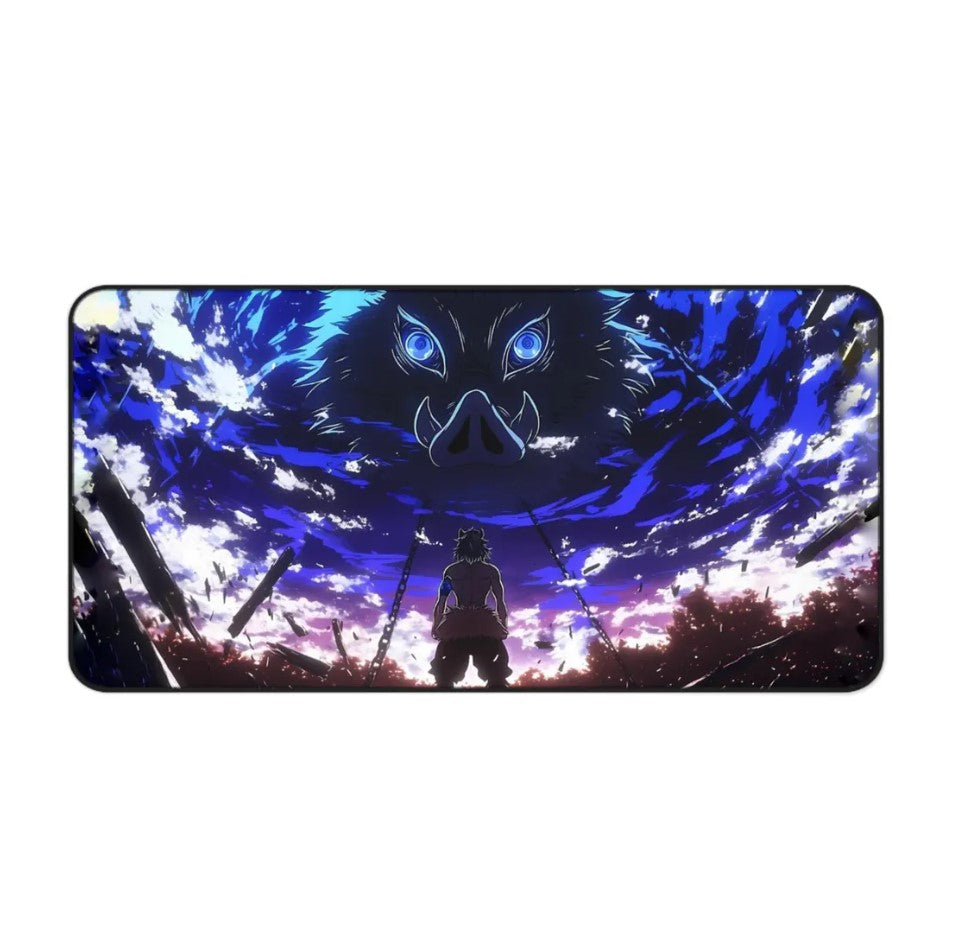 Anime Demon Slayer Inosuke Desk Mat, Mouse Pad, Choose Size