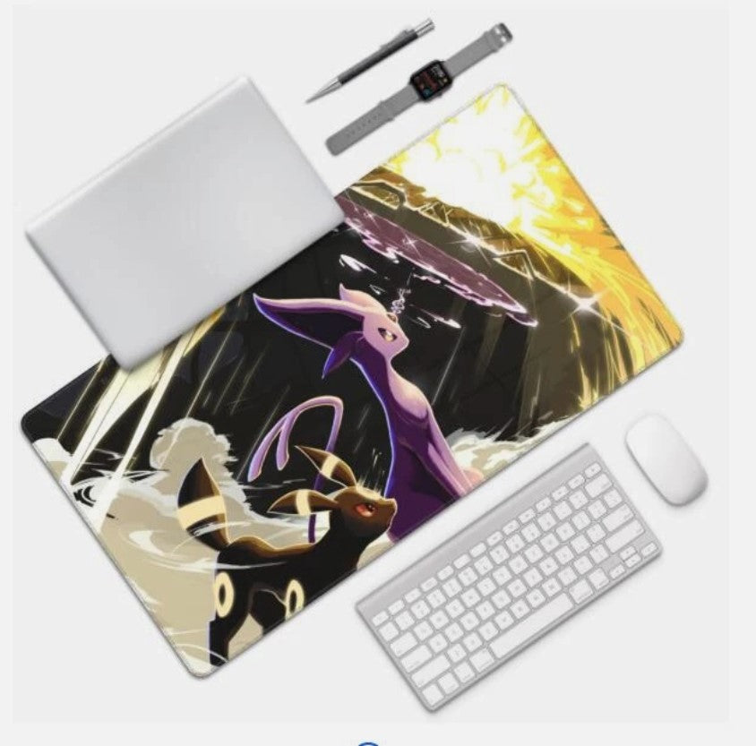 Board Card Game Pokemon Espeon Umbreon Mouse Pad PTCG CCG MTG Play Mat, Choose Size