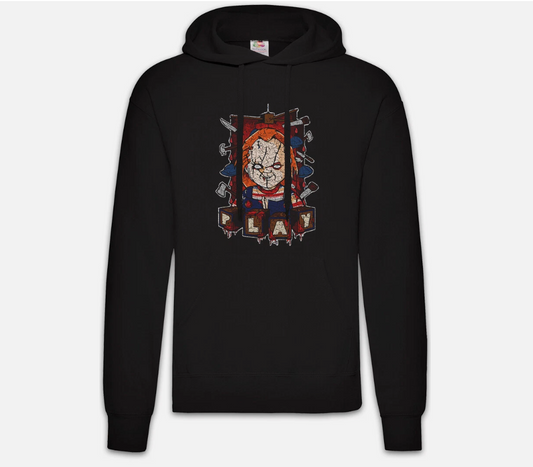 Puppet Hoodie Hoodie Chucky Child's Halloween Horror Blood Hoodie-
