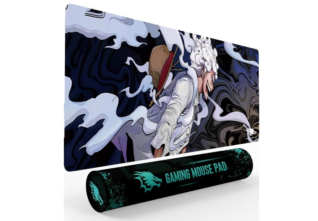Extended Large Gaming Mouse Pad XXL & XXXL Full Desk ART style & Mousepad Non-Slip Rubber Base Big Keyboard Mat with Stitched Edges for Gaming
