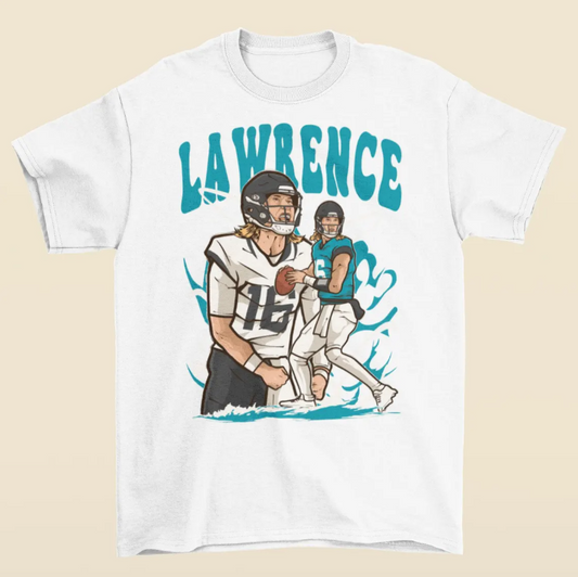 Trevor Lawrence Cartoon Style Jacksonville Football T-Shirt