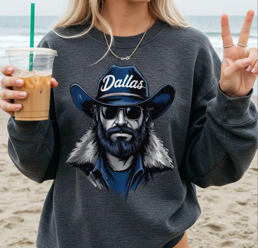 Vintage 90s Style Dallas Football Sweatshirt, Game Day Shirt, Dallas Team Football Shirt, Sunday Dallas, Sport Shirt, Gift For Fan