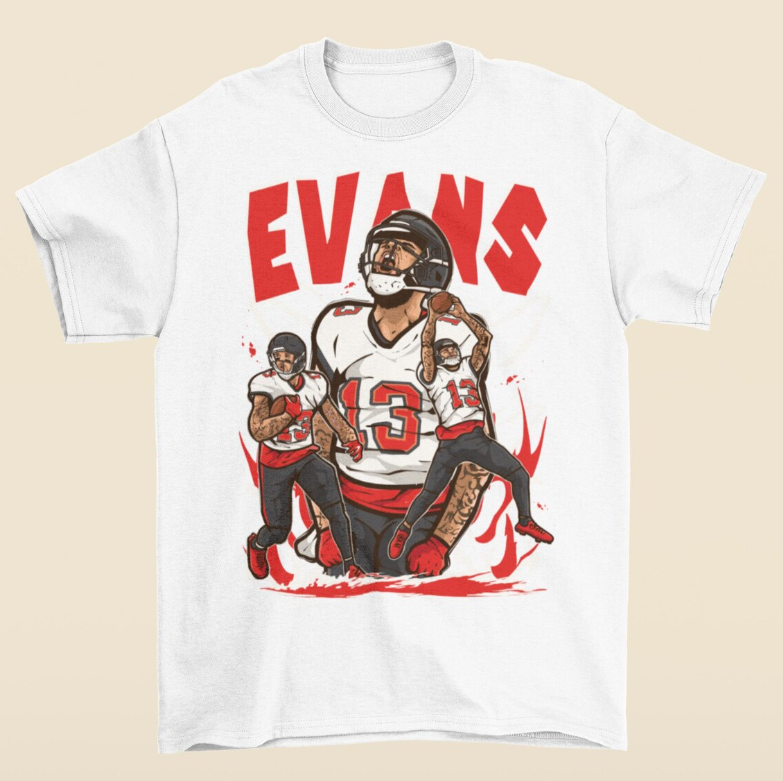 Mike Evans Cartoon Style Tampa Bay Football T-Shirt