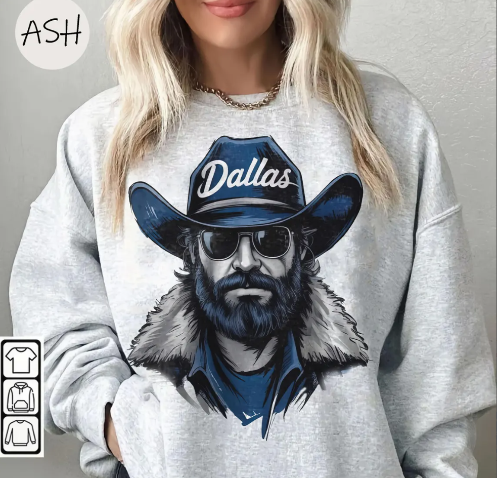Vintage 90s Style Dallas Football Sweatshirt, Game Day Shirt, Dallas Team Football Shirt, Sunday Dallas, Sport Shirt, Gift For Fan