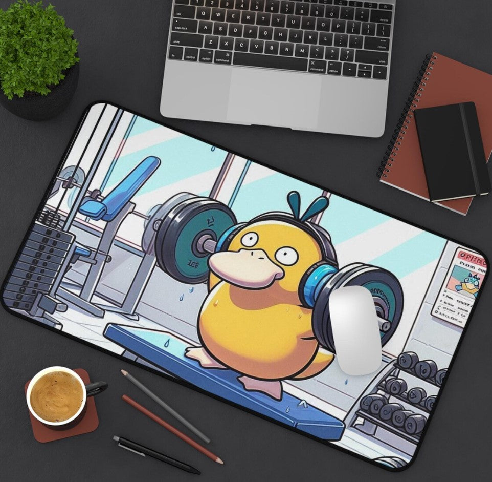 Pokemon Psyduckk Desk Mat, Mouse Pad, Anime, Cute, Lofi, Gamer Gift, Collection, Choose Size