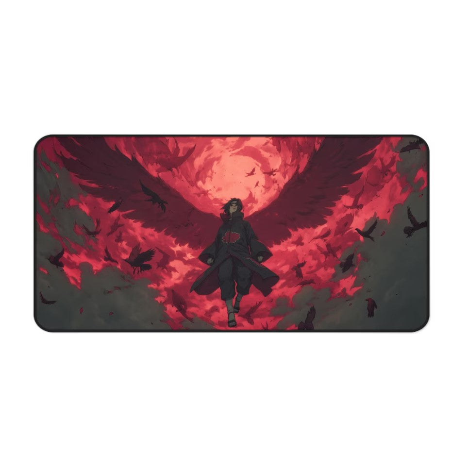 Anime Naruto Akatsuki Itachi Desk Mat, Mouse Pad, Gamer Gift, Anime Fan, Choose Size