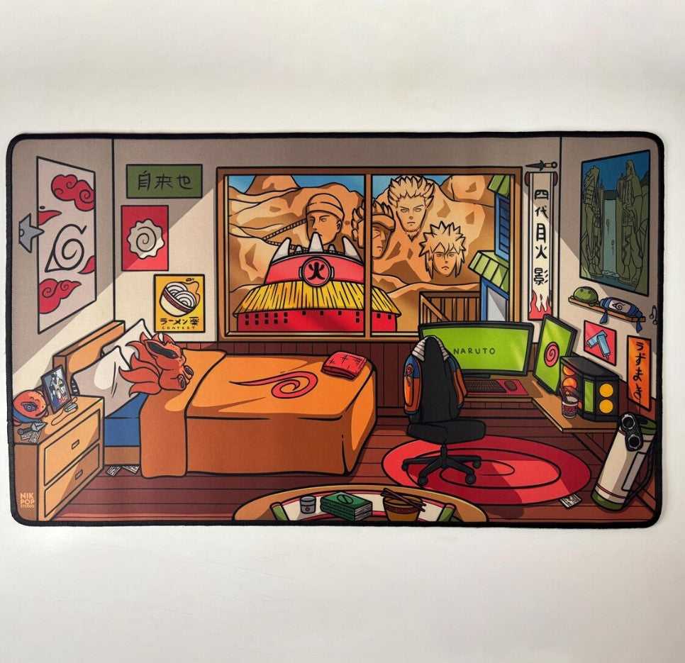 Nostalgic Anime Naruto Desk Mat - Gaming, Home Office Decor, Gifts for Students, Cozy Vibes, Anime Merch, Naruto merch, Choose Size