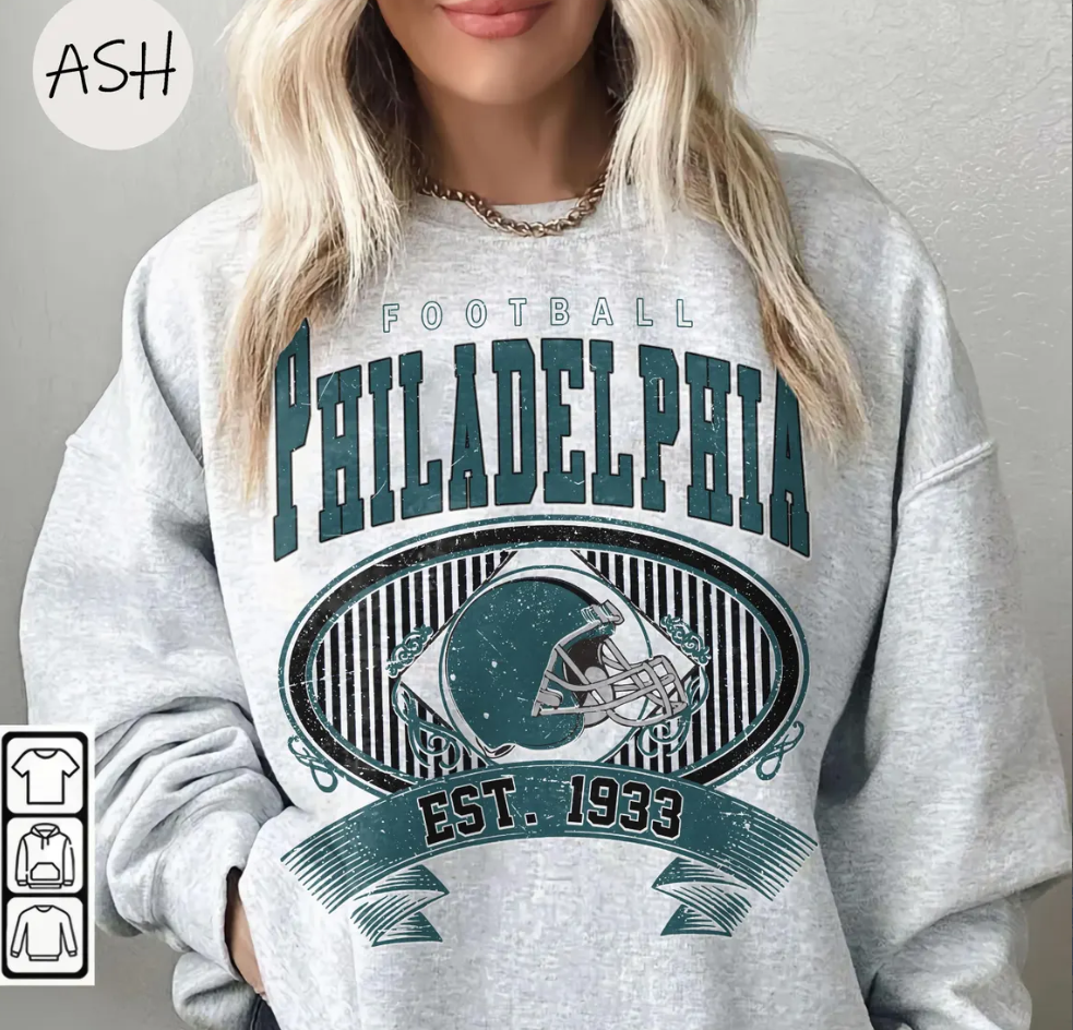 Vintage 90s Philadelphia Football Vintage Sweatshirt Tee, Philadelphia Eagle Football Shirt, Football Tee, Eagle Retro Crewneck ,Eagle Gift