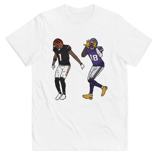 Youth T-Shirt Ja’Marr Chase and Justin Jefferson Griddy Tee Kid