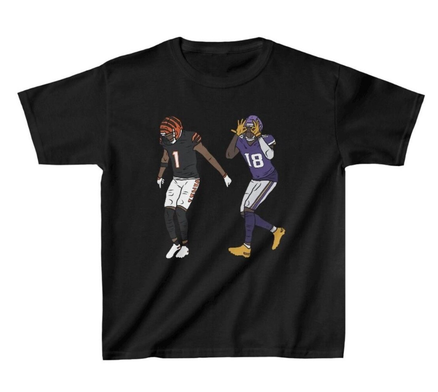 Youth T-Shirt Ja’Marr Chase and Justin Jefferson Griddy Tee Kid