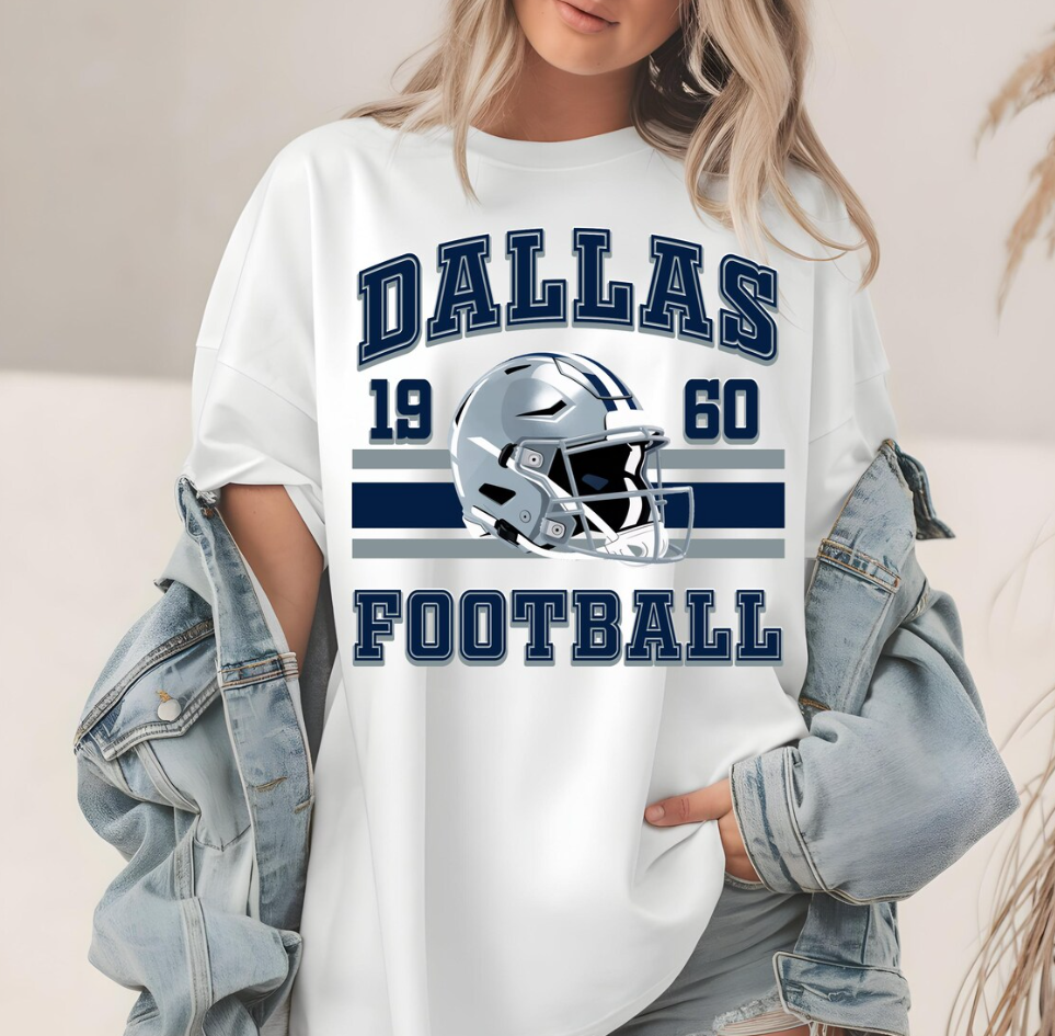 Dallas Football T-Shirt,  Retro Dallas Cowboys , Cowboys Fan Gear, Dallas Football t shirt