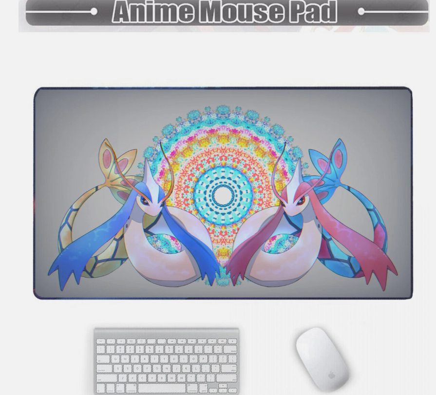 Board Card Game Pokemon Milotic Mouse Pad PTCG CCG MTG HD Play Mat
