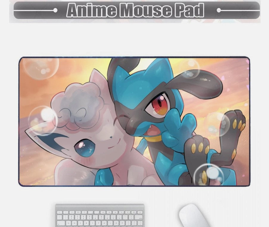 Board Card Game Pokemon Alolan Vulpix Gaming Mouse Pad PTCG CCG MTG Play Mat, Choose Size