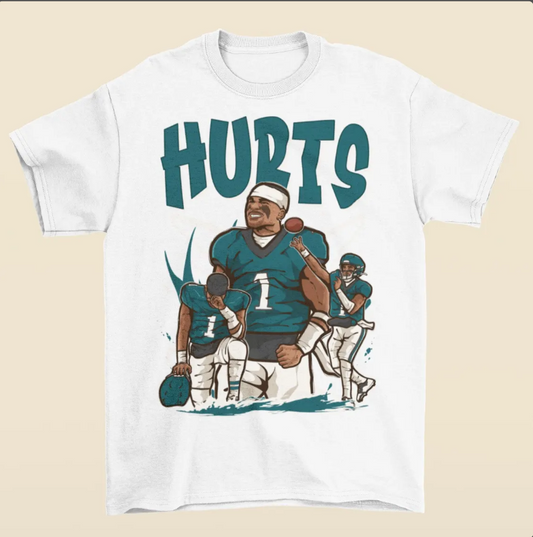 Jalen Hurts Cartoon T-Shirt