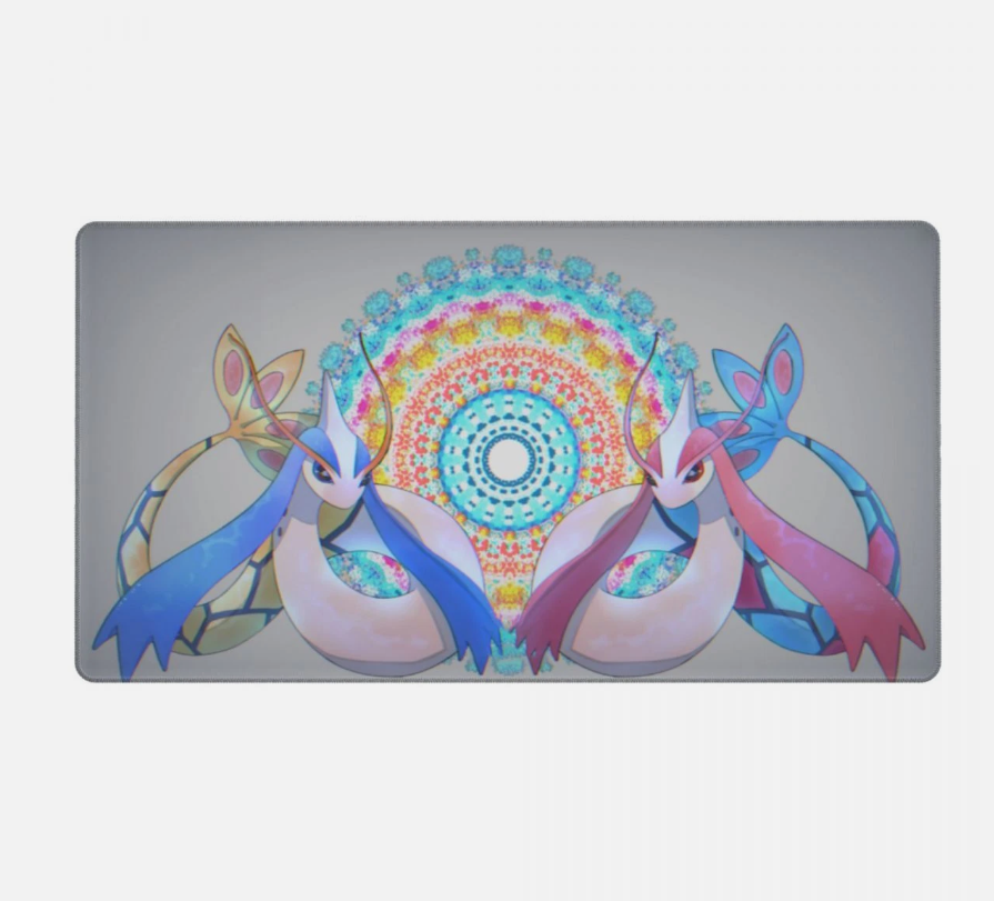 Board Card Game Pokemon Milotic Mouse Pad PTCG CCG MTG HD Play Mat