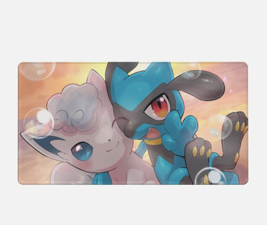 Board Card Game Pokemon Alolan Vulpix Gaming Mouse Pad PTCG CCG MTG Play Mat, Choose Size