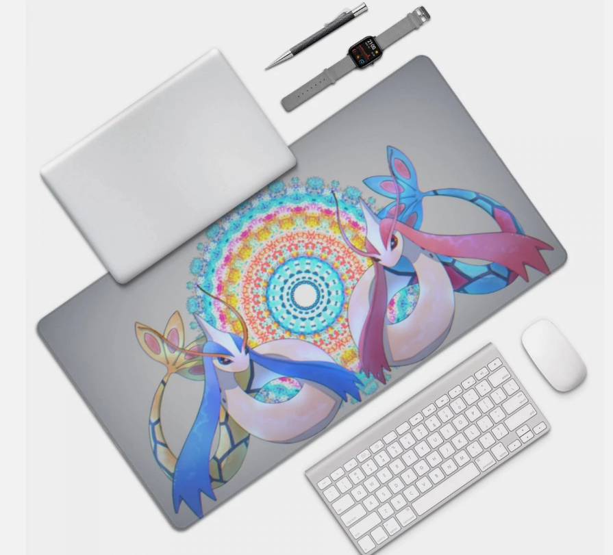 Board Card Game Pokemon Milotic Mouse Pad PTCG CCG MTG HD Play Mat