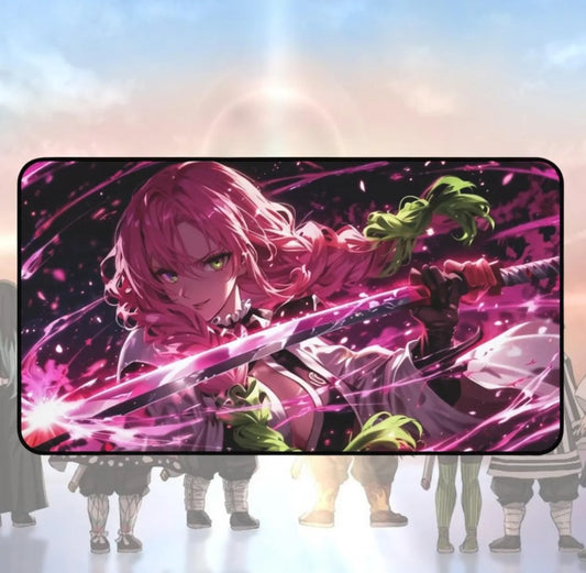 Anime Demon Slayer Mitsuri Kanjori Desk Mat, Mouse Pad, Choose Size