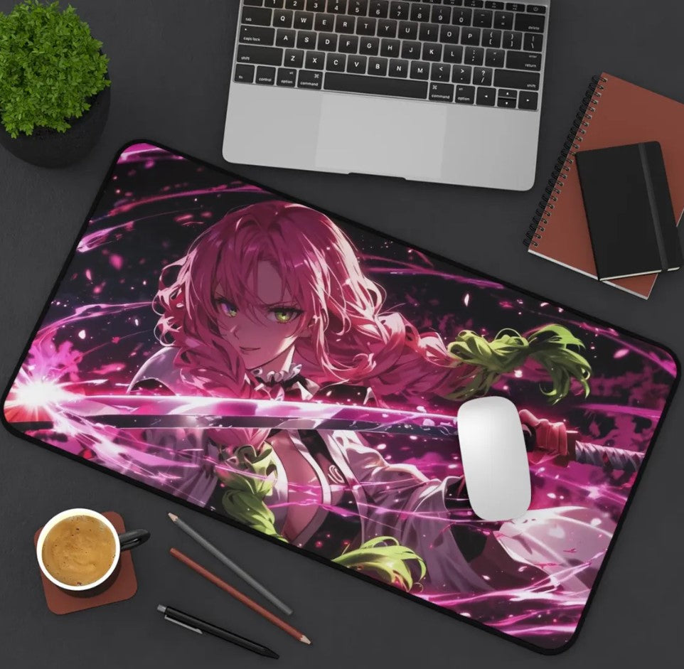 Anime Demon Slayer Mitsuri Kanjori Desk Mat, Mouse Pad, Choose Size