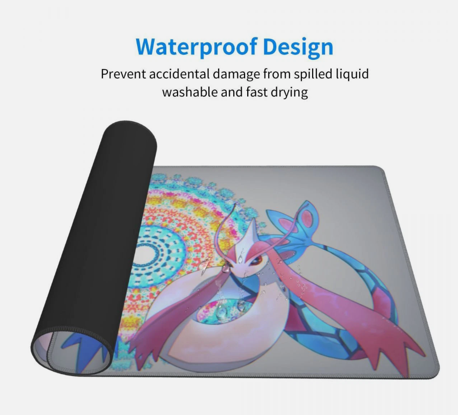 Board Card Game Pokemon Milotic Mouse Pad PTCG CCG MTG HD Play Mat