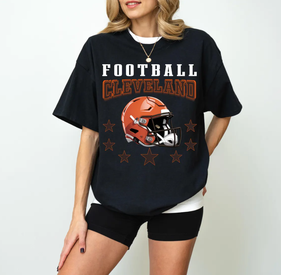 Cleveland Football T-Shirt,Browns tshirt, Sports Fan Apparel, Retro Style Design, Gift for Sports Lovers