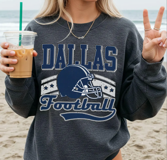 Vintage 90s Style Dallas Football Vintage Style Shirt, Dallas Football Sweatshirt, Cowboy Shirt, Dallas Shirt, Football Shirt, Dallas Fans