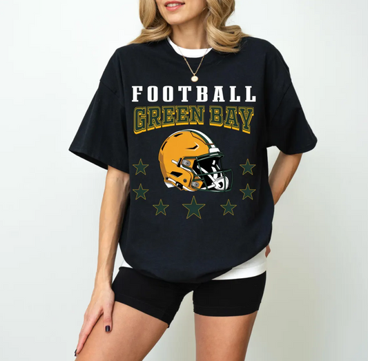 Green Bay Football T-Shirt, Green Bay Packers Tee ,Retro Sports Shirt, Gift for Football Fan, Vintage Packers tshir