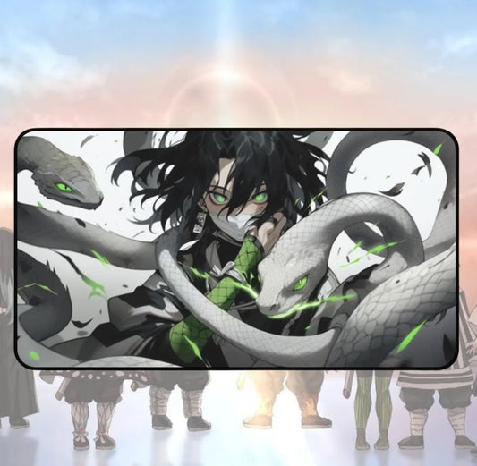 Anime Demon Slayer Obanai Desk Mat, Mouse Pad, Choose Size