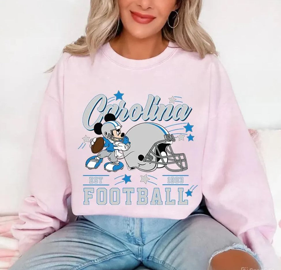 Vintage Football Sweatshirt, Retro Cartoon Graphic Pullover, 90s Style Sports Fan Sweater, Unisex Cozy Crewneck, Football shirt