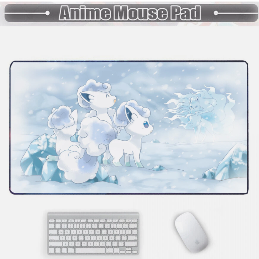 Board Card Game Pokemon Alolan Vulpix Mouse Pad PTCG CCG MTG Games Play Mat