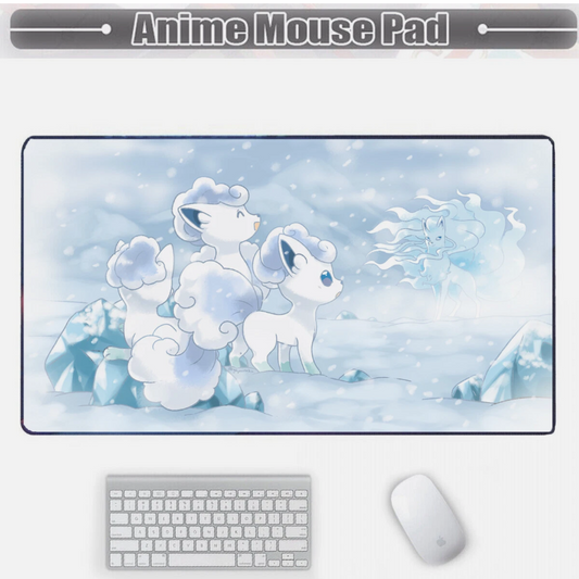 Board Card Game Pokemon Alolan Vulpix Mouse Pad PTCG CCG MTG Games Play Mat