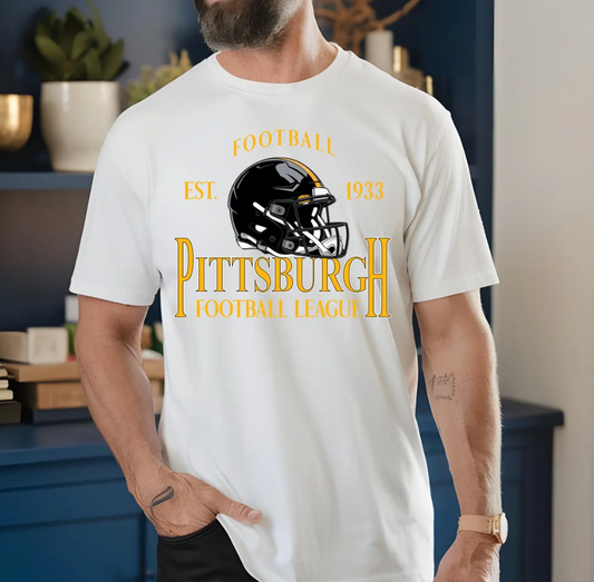 Vintage Pittsburgh Football T-Shirt,, Pittsburgh Steelers , Fan Apparel, Game Day, Gift for Football Fans