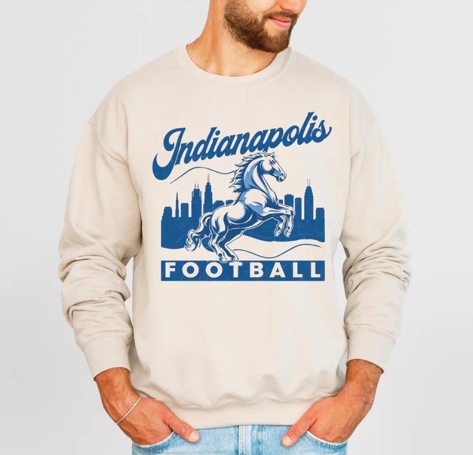 Indianapolis Football Sweatshirt - Unisex Football Crewneck for Colts Fans - Colts Sweatshirt - Mens Sweatshirt - Womens Sweatshirt