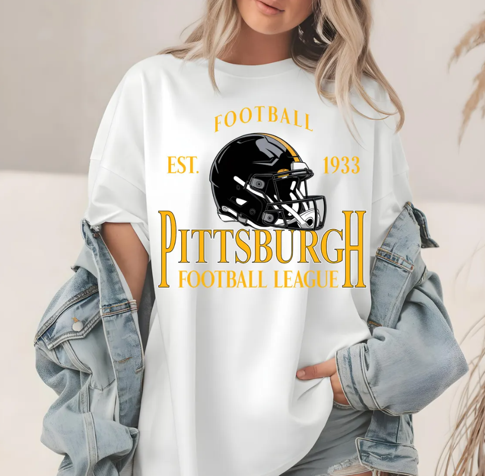 Vintage Pittsburgh Football T-Shirt,, Pittsburgh Steelers , Fan Apparel, Game Day, Gift for Football Fans
