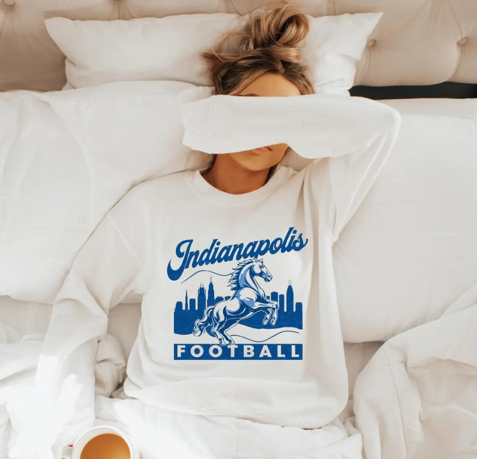 Indianapolis Football Sweatshirt - Unisex Football Crewneck for Colts Fans - Colts Sweatshirt - Mens Sweatshirt - Womens Sweatshirt