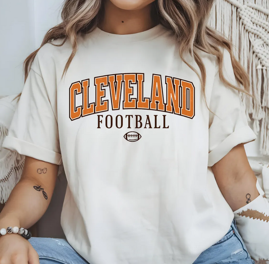 Vintage Cleveland Football T-Shirt, Sports Fan Apparel, Browns Football, Game Day Shirt, Browns Fan Gift