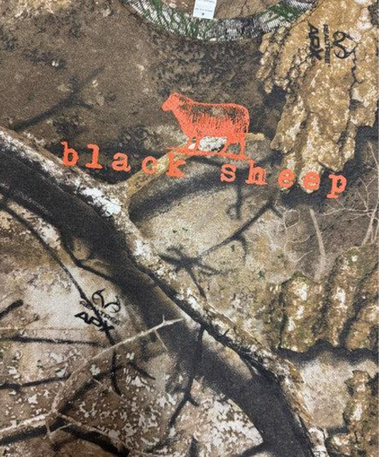 Black Sheep OG Logo T-shirt Realtree Camo - Hunter Orange