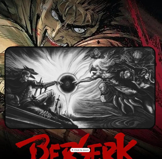 Anime Berserk Guts x Griffith Desk Mat, Mouse Pad, Anime Fan, Gamers Gift, Choose Size