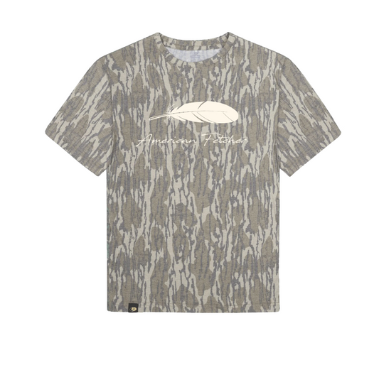The Feather - Mossy Oak Washed Out T