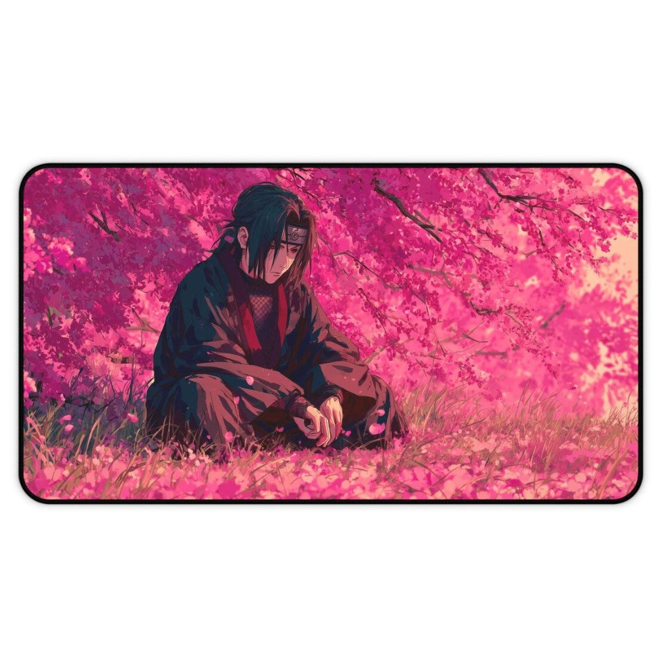 Anime Naruto Akatsuki Itachi Desk Mat, Mouse Pad, Gamer Gift, Anime Fan, Choose Size