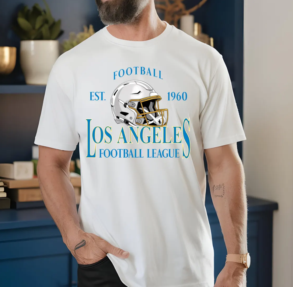 Los Angeles Football T-Shirt, LA Chargers Sweatshirt, Est 1960, Graphic Tee, Vintage Chargers Apparel, Gift For Fan