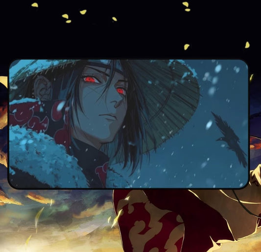Anime Naruto Itachi Desk Mat, Mouse Pad, Gamer Gift, Anime Fan, Choose Size