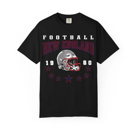 New England Patriots Football Tee, Unisex Short Sleeve Shirt, Game Day Apparel, Sports Fan Gift, NFL Team Merchandise, Casual Wear
