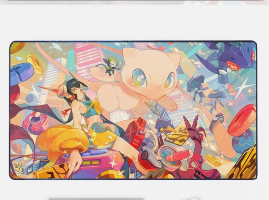 Board Card Game Pokemon Mew Gaming Mouse Pad PTCG CCG MTG Play Mat, Choose Size