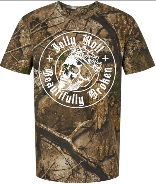 Jelly Roll RealTree Camo Beautifully Broken Tee