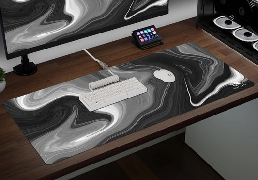YASA GAME Extended Large Gaming Mouse Pad XXL & XXXL Full Desk ART style & Mousepad Non-Slip Rubber Base Big Keyboard Mat with Stitched Edges for Gaming